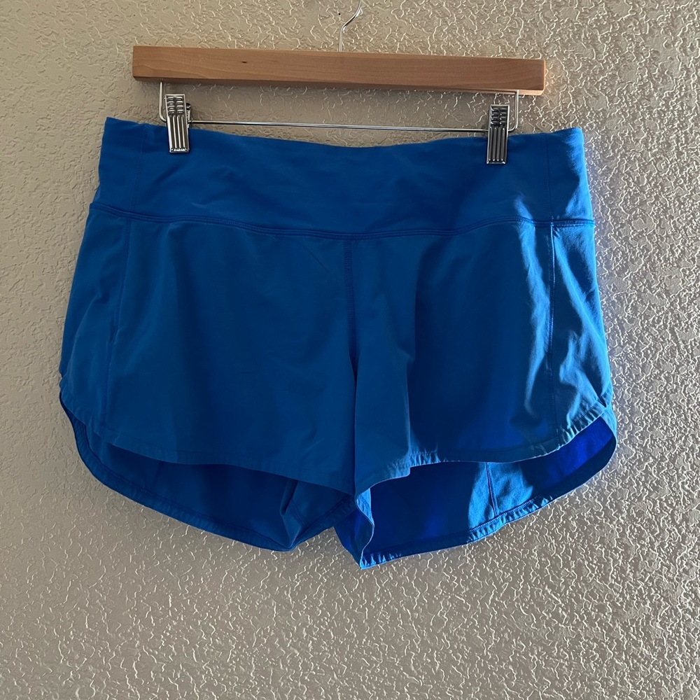 Lululemon Speed Up Short 4” - Poolside Blue